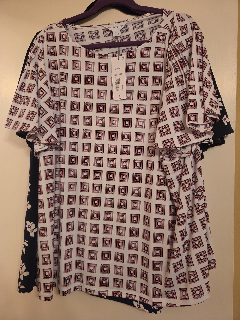 Lot Of 3 Nwt Liz Claiborne Women's Flutter Sleeve Tops - Picture 8 of 8